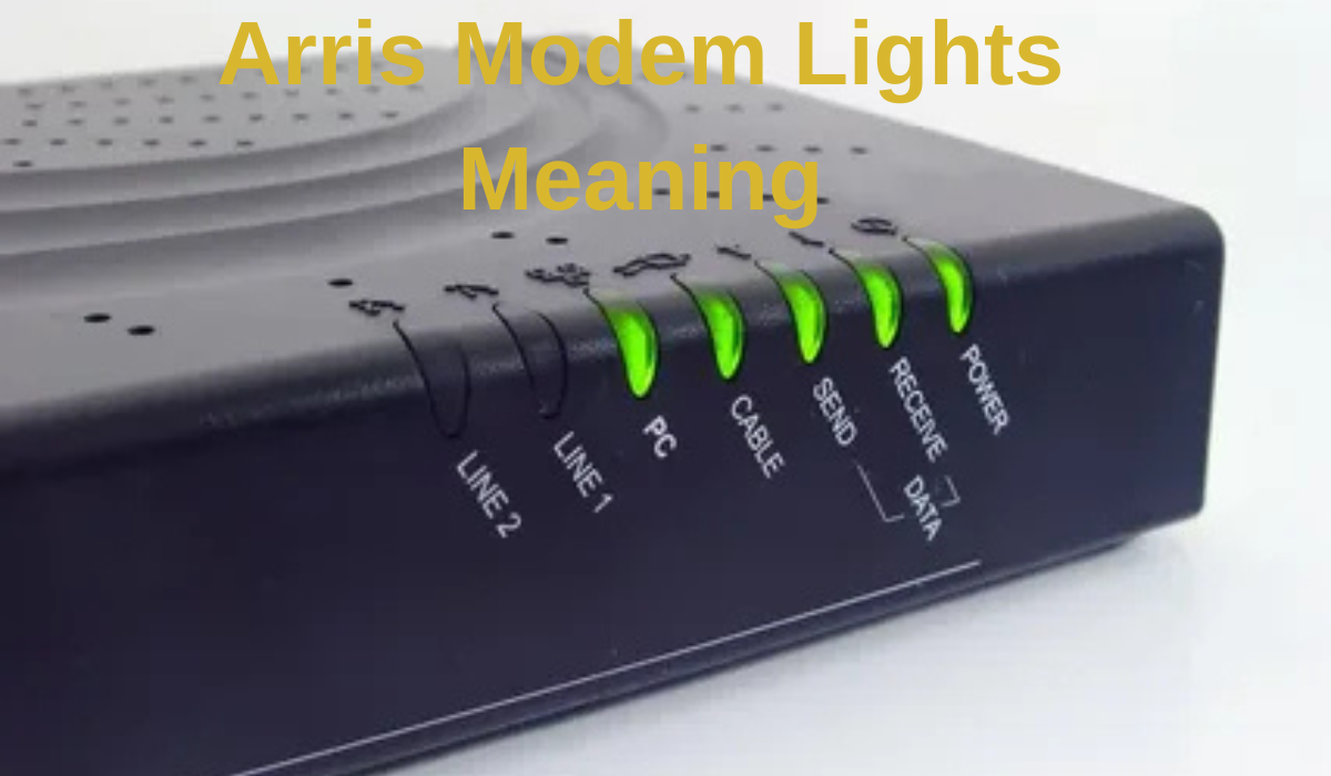 arris modem lights meaning