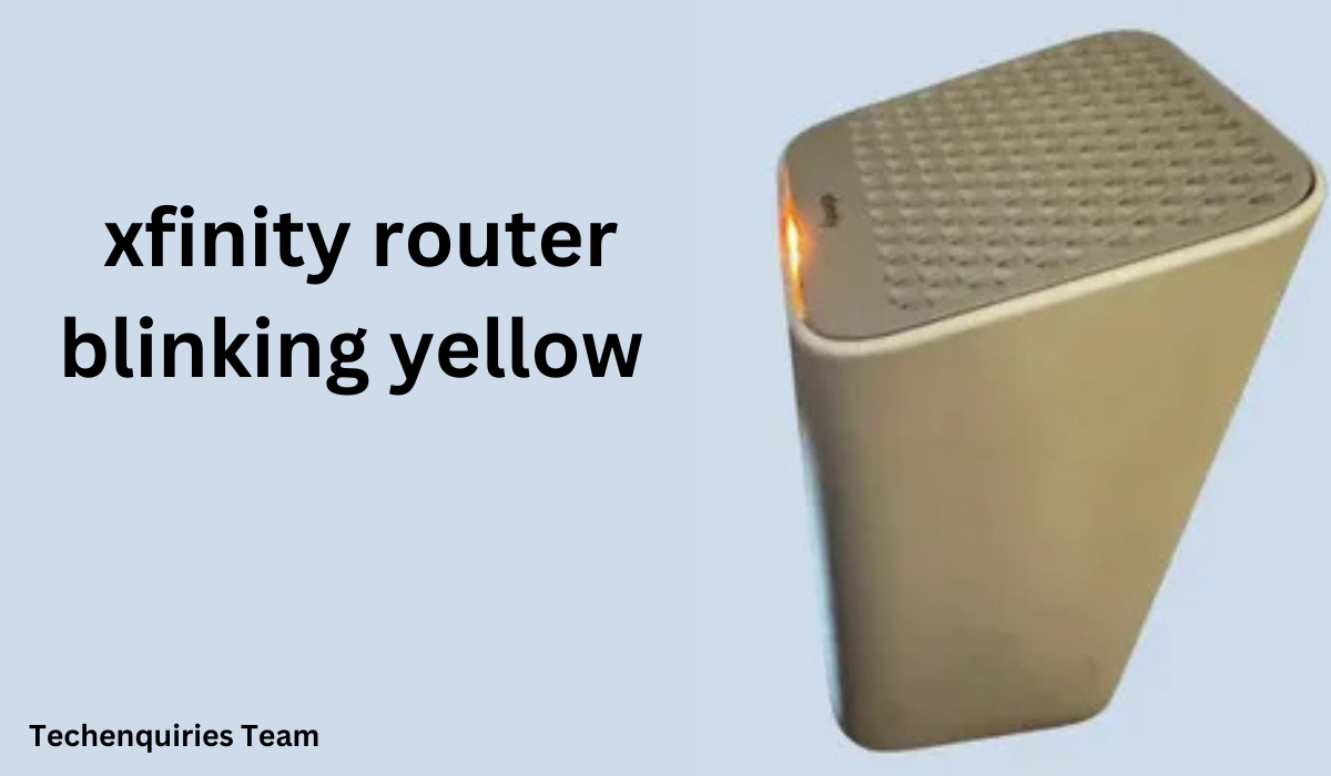 xfinity router blinking yellow